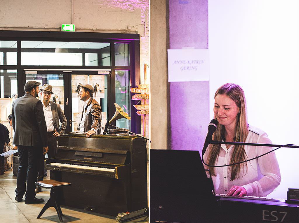 Live Musik am Klavier auf der Vintage Wedding Hochzeitsmesse