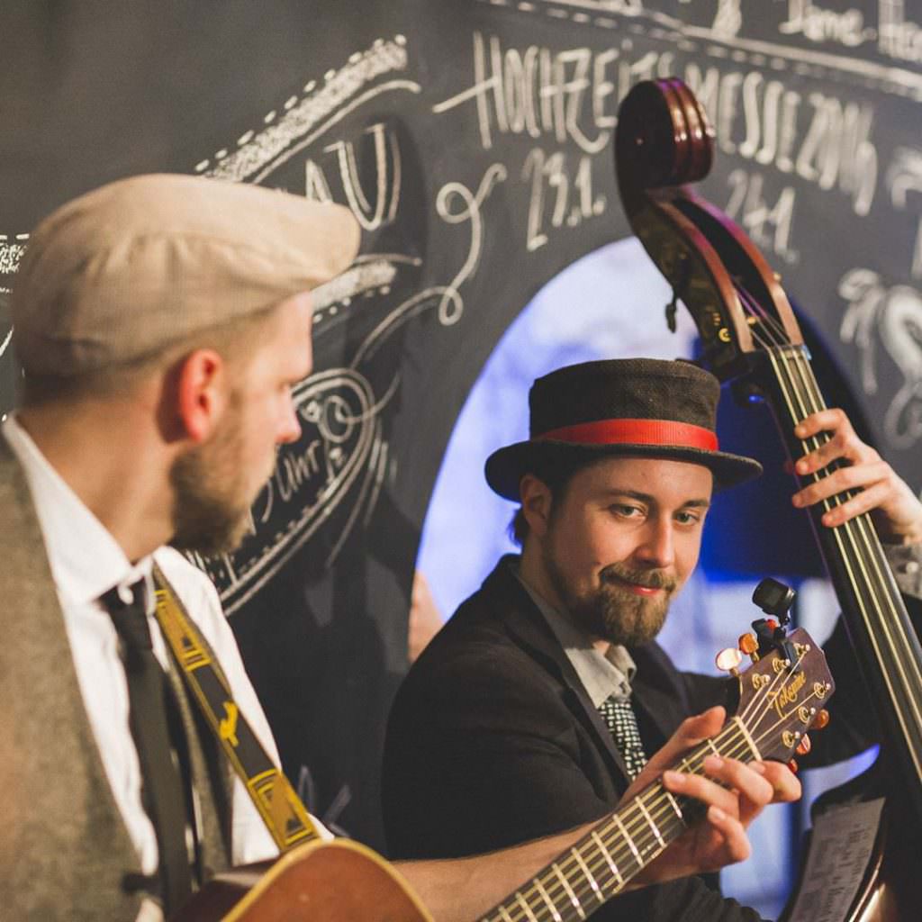 Live Musik bei der Bube Dame Herz Hochzeitsmesse in Düsseldorf