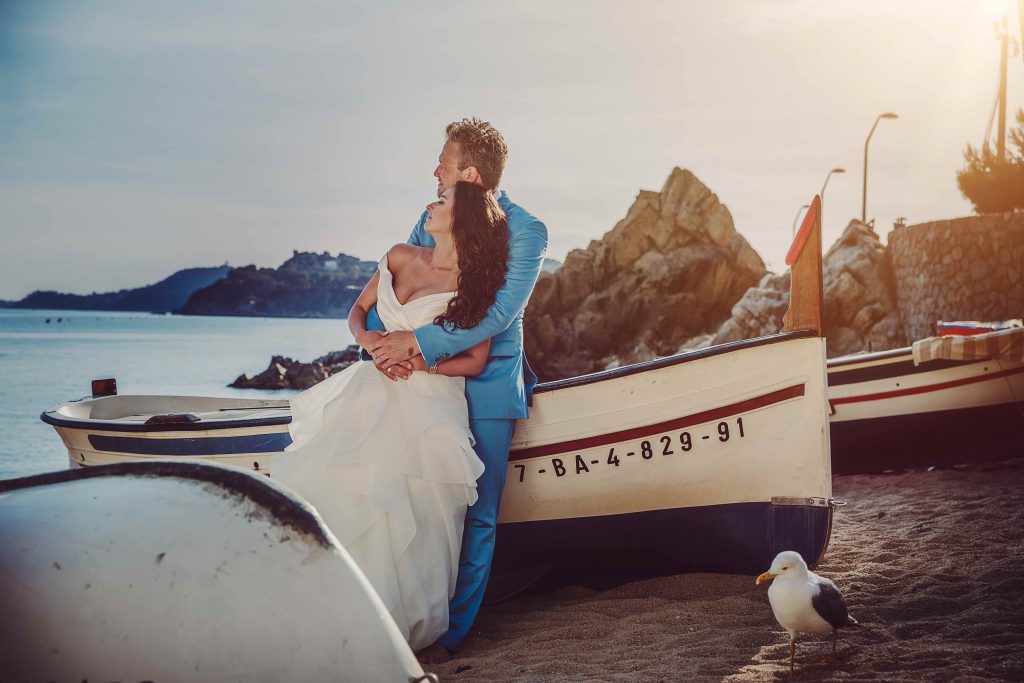 Hochzeit in Spanien mit Paarfotos am Strand