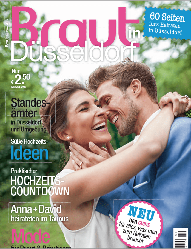 Coverfoto des Braut in Düsseldorf Magazins