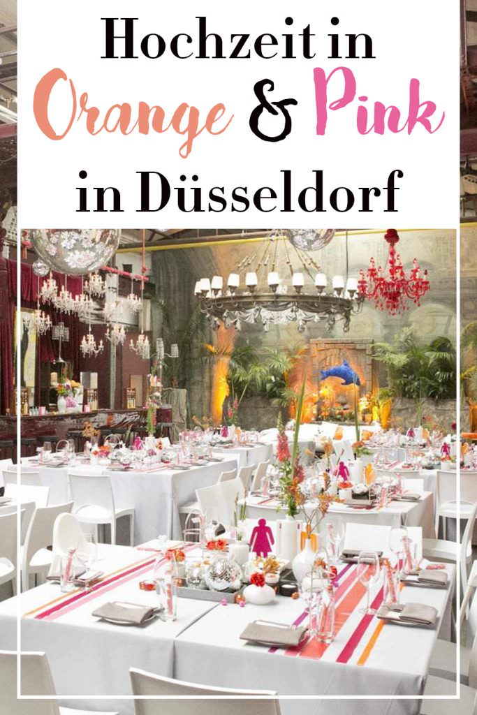 Hochzeit in Orange und Pink in Düsseldorf