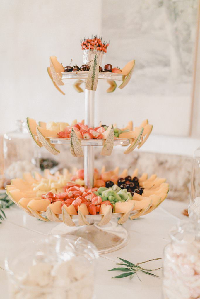 Toskana Hochzeit Obstbuffet