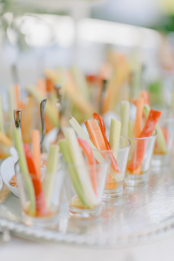 Hochzeitssnack: Gemüsesticks als Fingerfood