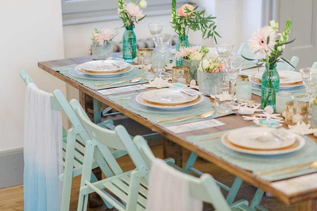 Bube Dame Herz Hochzeitsmesse: Inspiration Hochzeitstischdeko