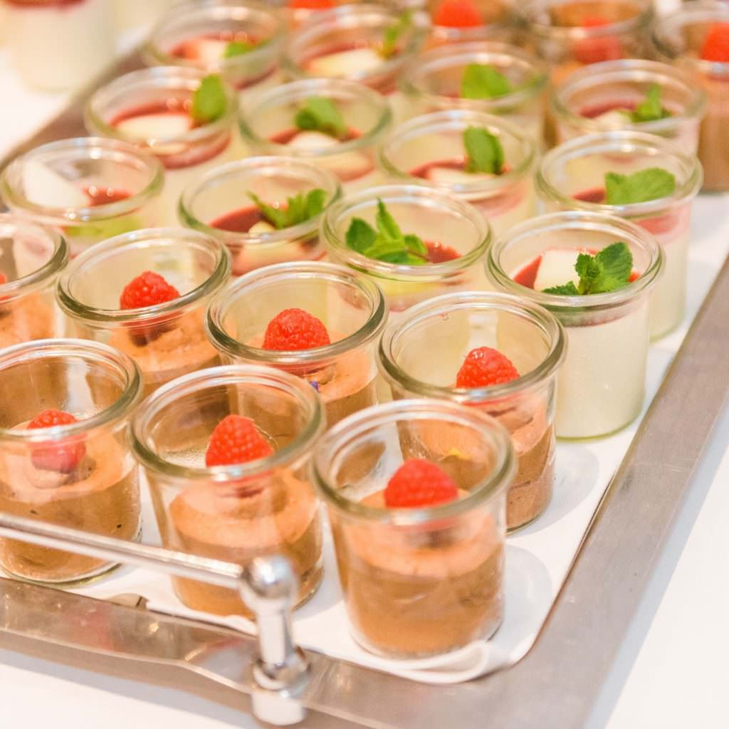 Desserts bei einer Hochzeit in der Auermühle Ratingen