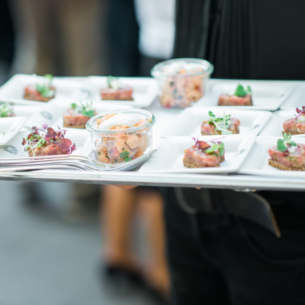 Fingerfood bei einer Hochzeit in der Auermühle Ratingen