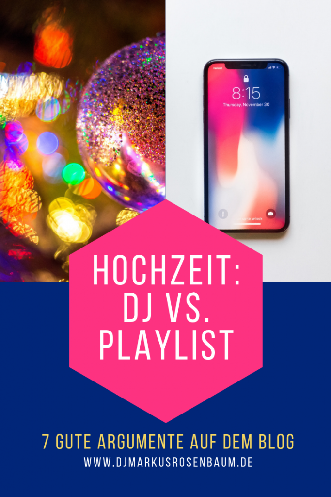 Hochzeit: Playlist statt DJ. 7 Gründe, warum eine fertige Playlist keine gute Idee für eure Hochzeitsparty ist