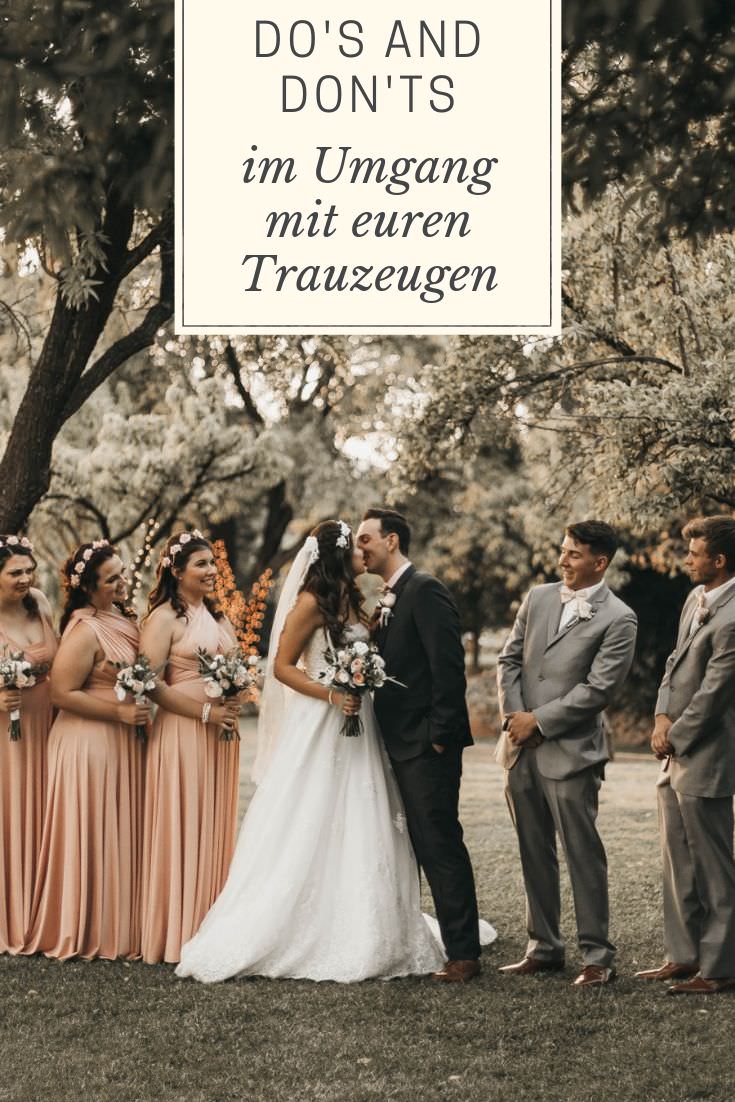 Hochzeitstipps: Do's and Don'ts im Umgang mit euren Trauzeugen