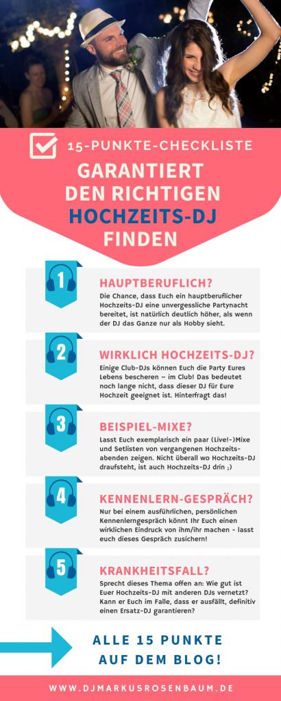 Hochzeitstipps: Checkliste - so findet ihr den richtigen Hochzeits-DJ