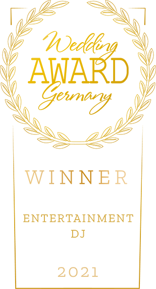 Auszeichnung Wedding Award Germany 2021 im Bereich Entertainment DJ für Markus Rosenbaum